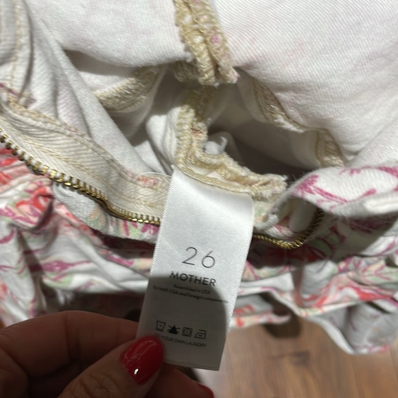 Mother ruffled white denim skirt - Picture 3 of 5